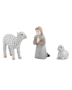 NATIVITY SHEPHERD BOY & LAMBS