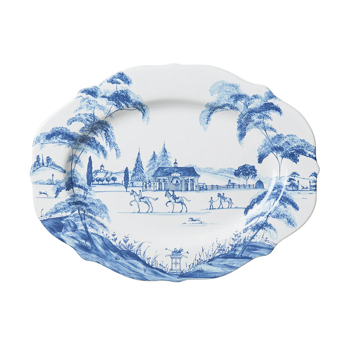 COUNTRY ESTATE BLUE 15" PLATTER