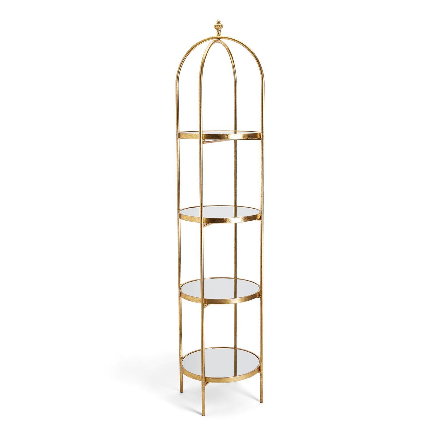 GLASS ETAGERE W/4 SHELVES