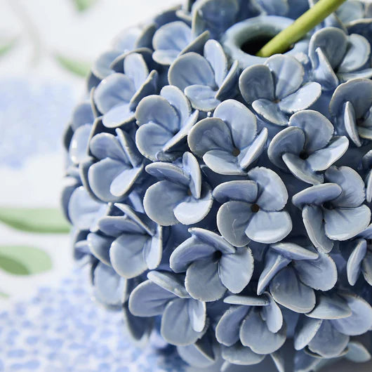 BLUE HYDRANGEA VASE/TAPER HOLDER