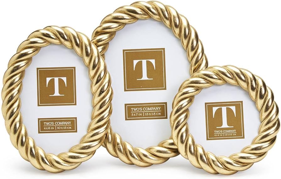 GILDED ROPE FRAME MED