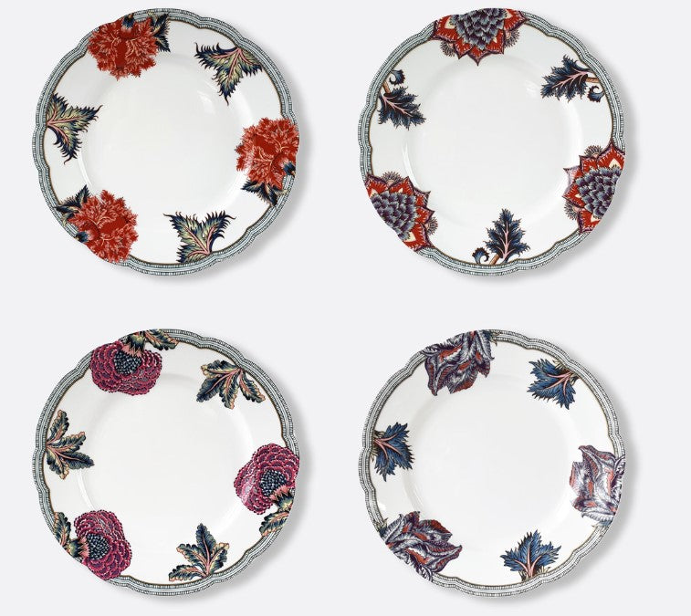 BRAQUENIE SET/4 ASST. DINNER PLATES