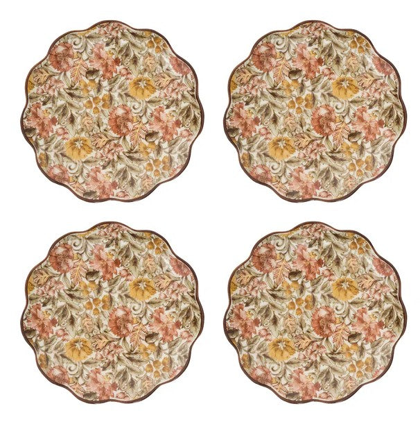 WILLA SET/4 COCKTAIL PLATES