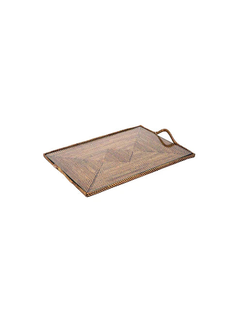 RECTANGULAR TRAY WITH GLASS MEDIUM