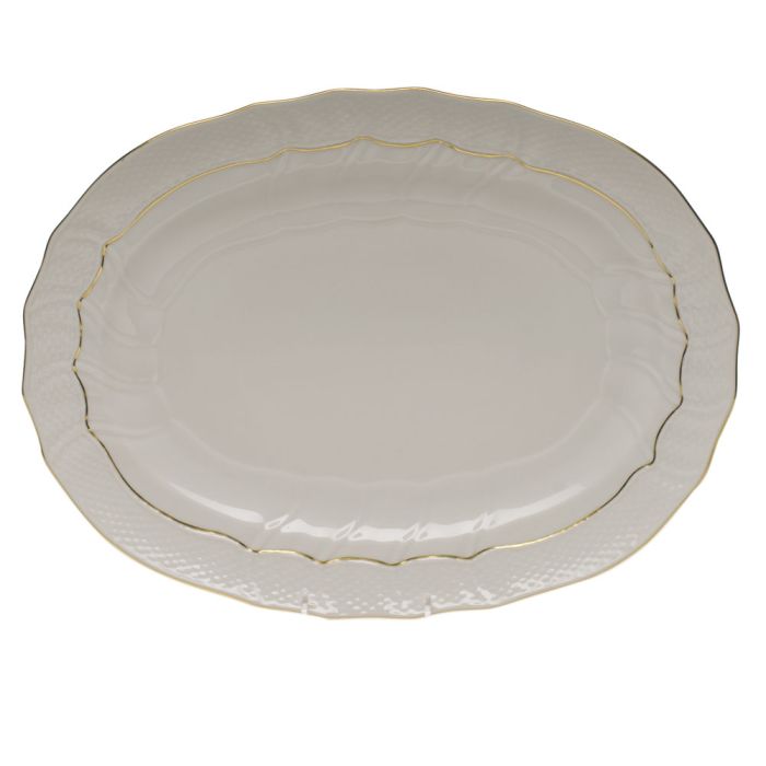 GOLDEN EDGE PLATTER 15"