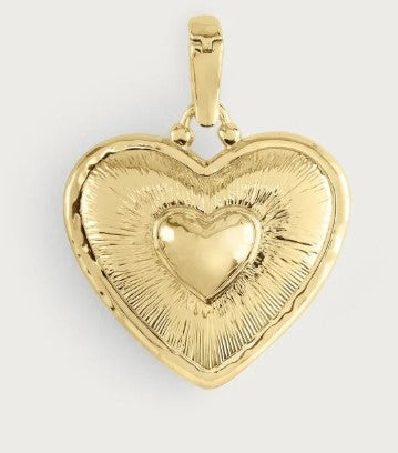 RADIANT HEART GOLD CHARM