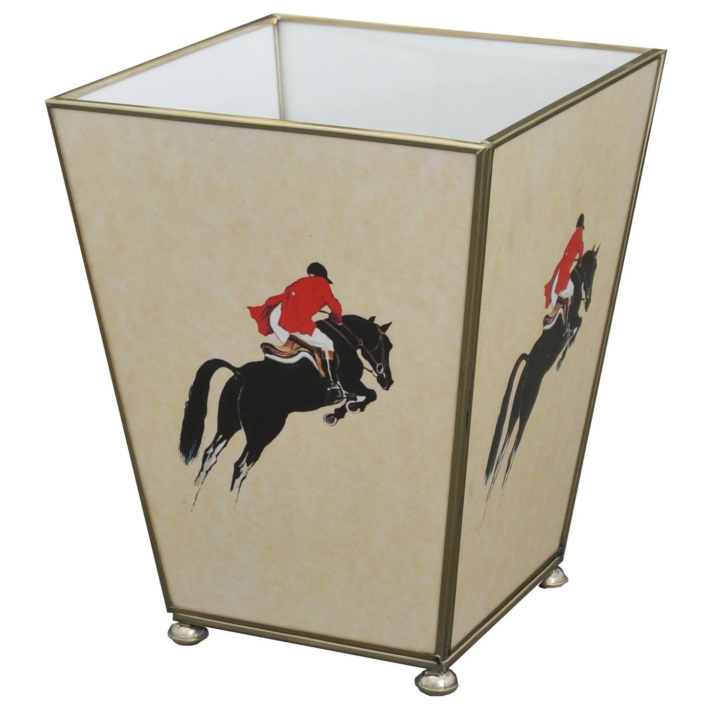 WASTE BIN JUMPING HORSE