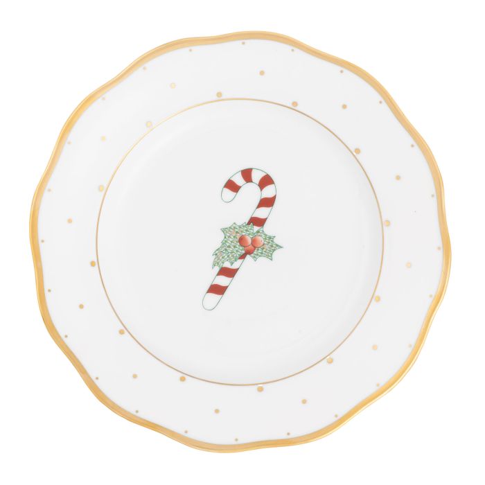 CHRISTMAS DESSERT PLATE - CANDY CANE