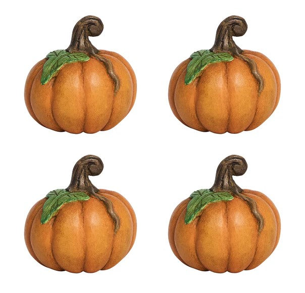 FOREST WALK SET/4 PUMPKIN PLACE CARD HOLDERS