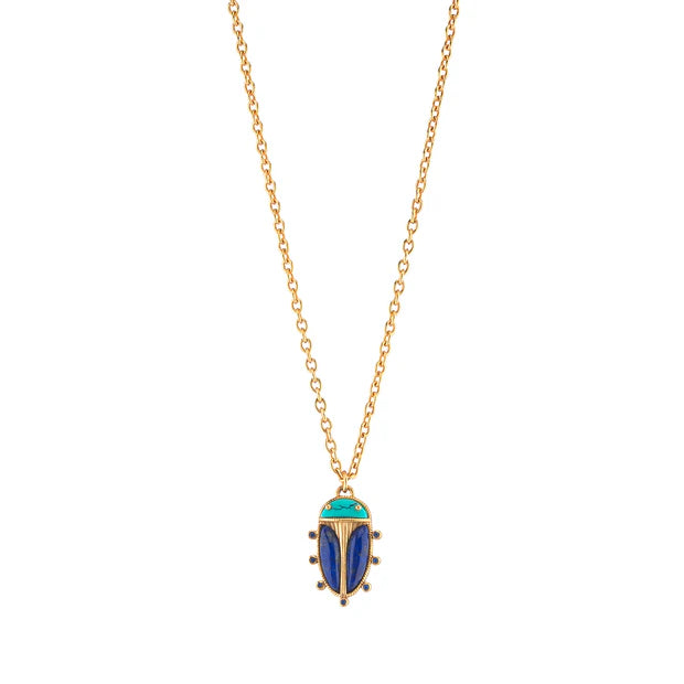 NECKLACE SCARAB CHARM