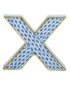 LETTER X BLUE