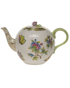 QUEEN VIC TEAPOT W/ROSE