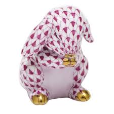 PRAYING BUNNY - RASPBERRY