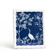 FRAME BL. & WHT BAMBOO 8X10