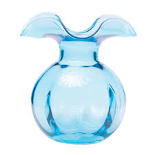 HIBISCUS BUD VASE AQUA