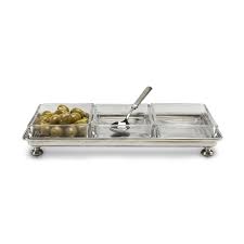 FOOTED CRUDITE TRAY