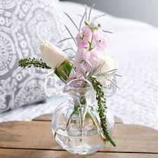 HIBISCUS CLEAR BUD VASE