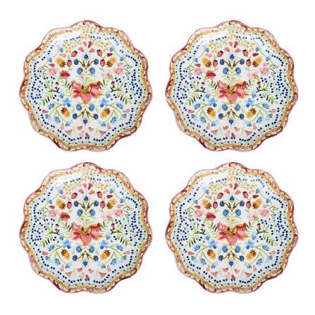 SOPHIA SET/4 SIDE/COCKTAIL PLATES