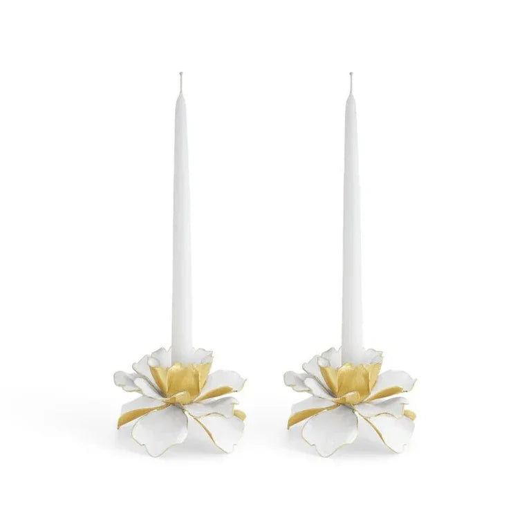 GARDENIA CANDLEHOLDER SET/2
