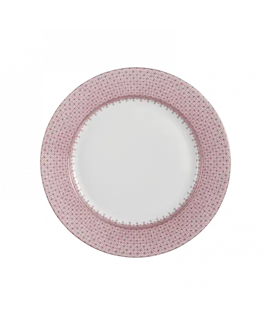 PINK LACE DESSERT PLATE