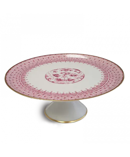 PINK LACE SM.CAKE STAND