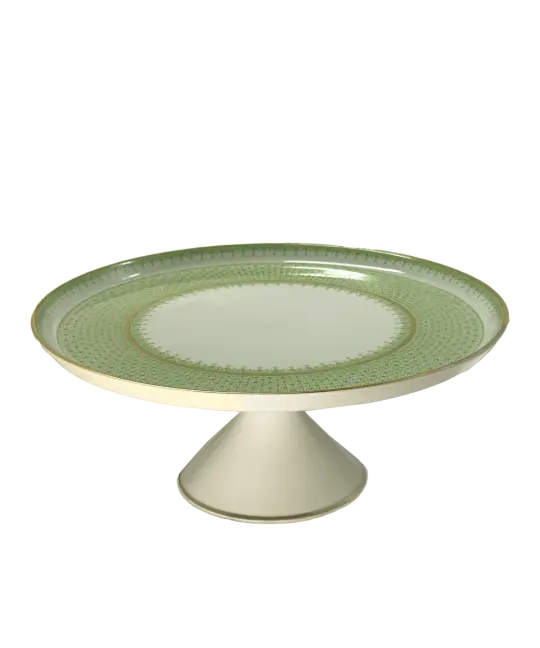 APPLE LACE LG. CAKE STAND