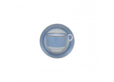 CORNFLOWER BLUE LACE SAUCER