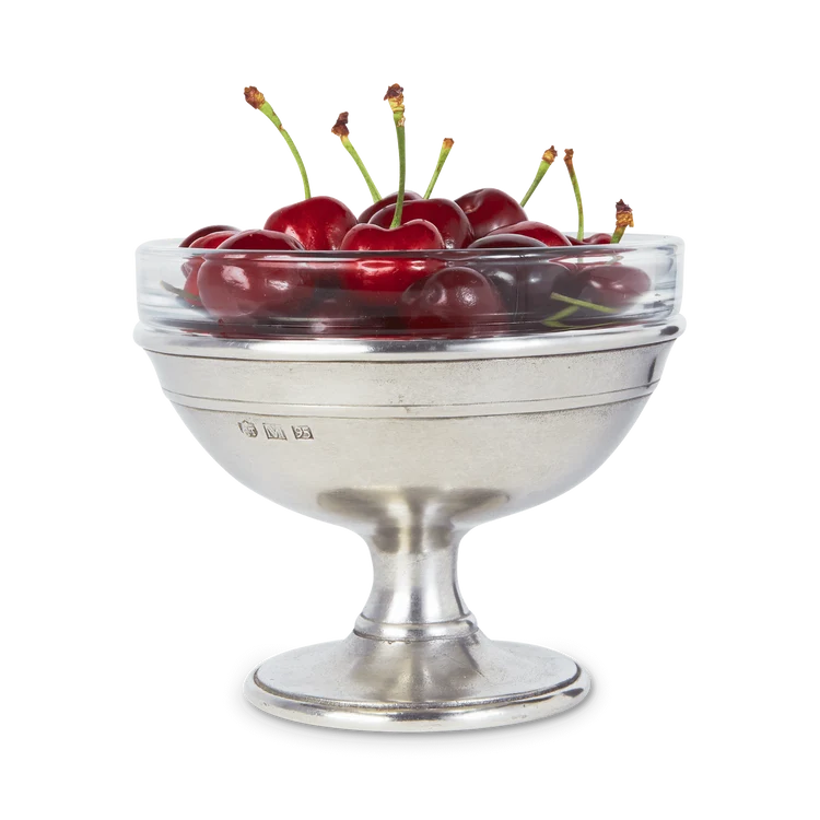 DESSERT DISH WITH GLASS