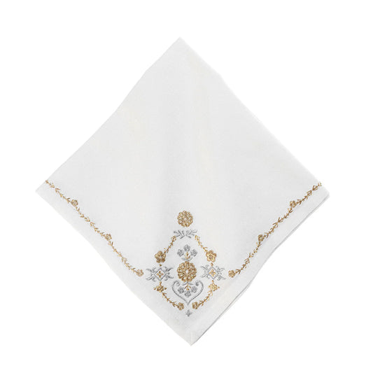 NAPKINS SET/4 HEIDI METALLIC