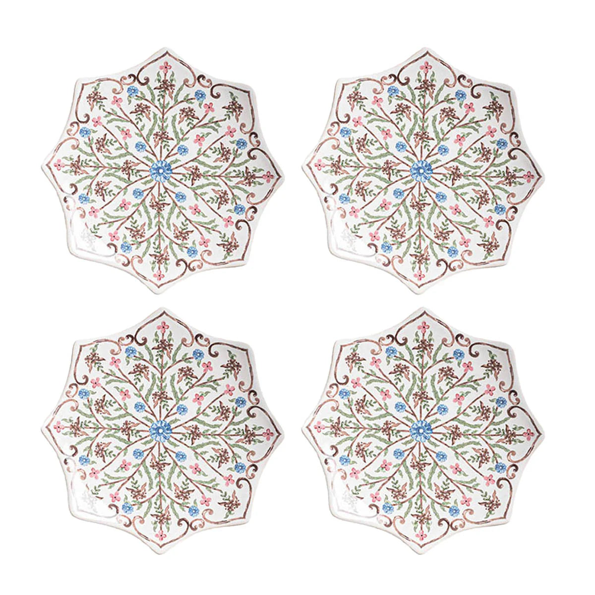 VILLA SEVILLE SET/4 COCKTAIL PLATES
