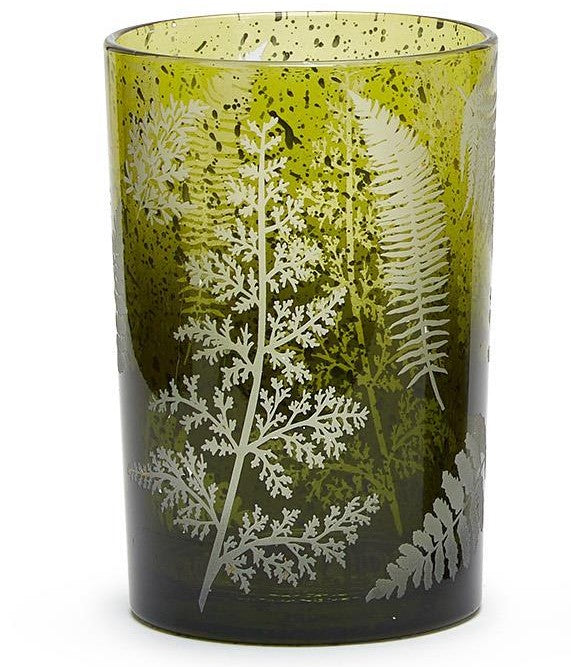 GREEN FERN CANDLEHOLDER - LG