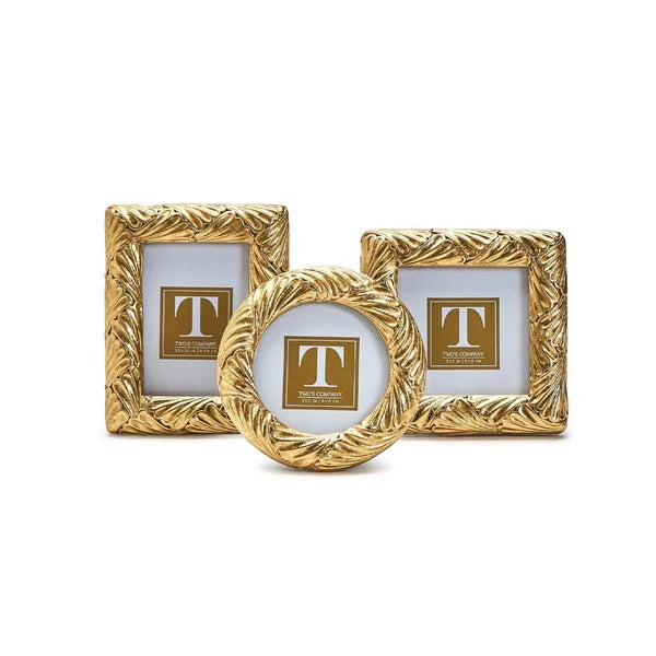 GOLD LEAF FRAME FANSHELL