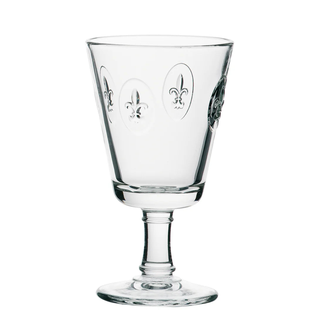 FLEUR DE LIS WINE GLASS