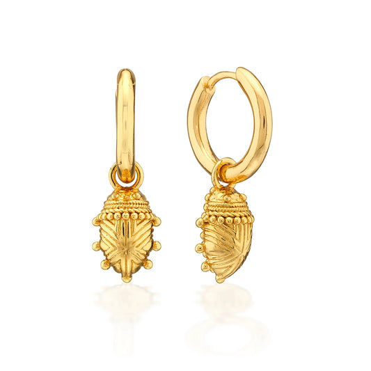 EARRINGS SCARAB HUGGIE