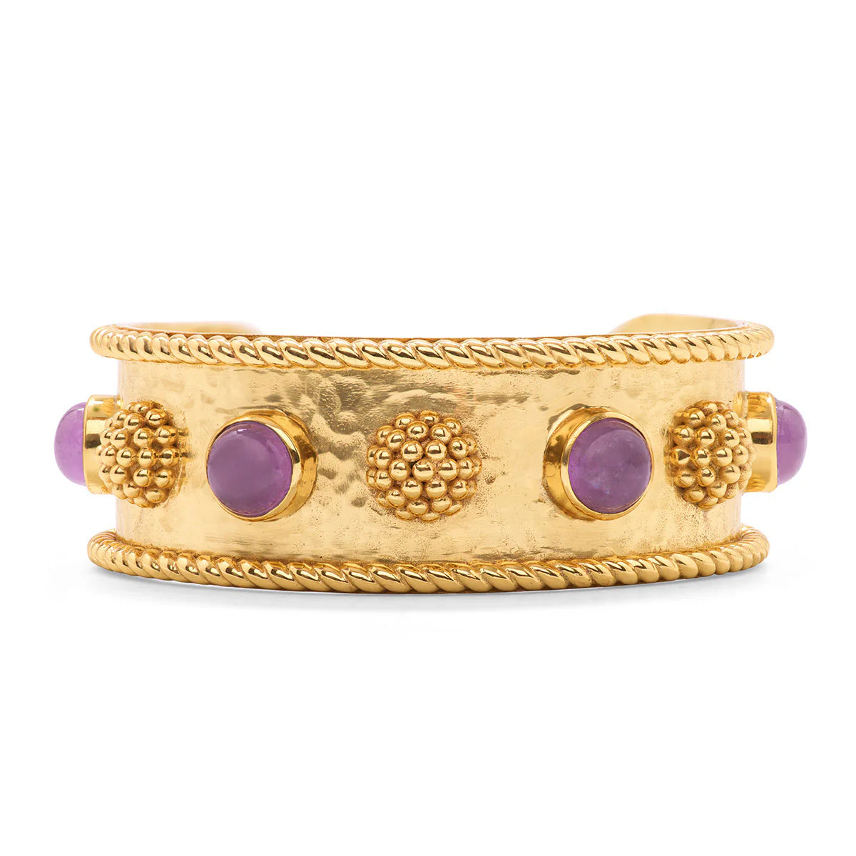 BERRY GEM CUFF W/ VIOLET JADE