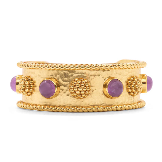 BERRY GEM CUFF W/ VIOLET JADE