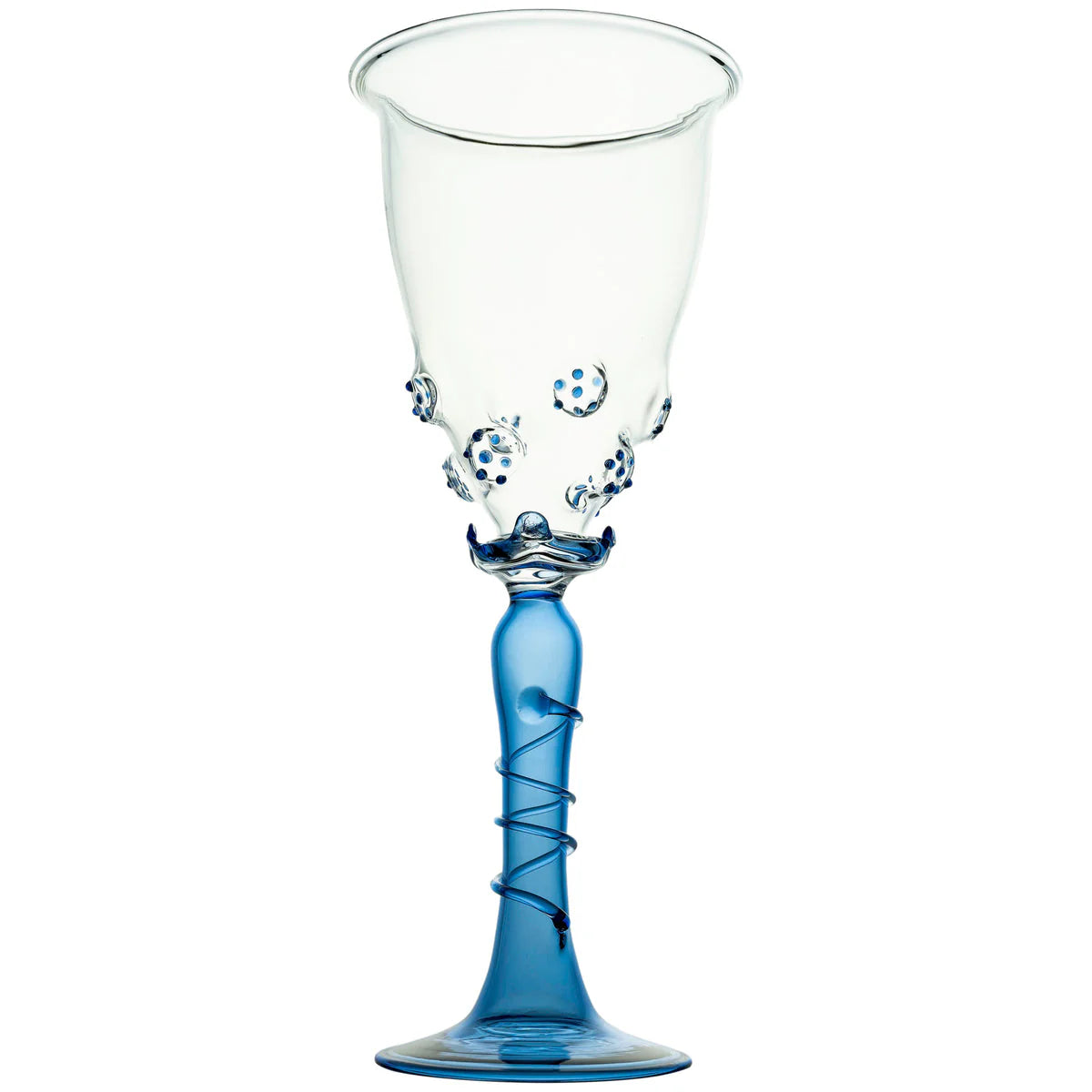 OPHELIA WINE GLASS BLUE