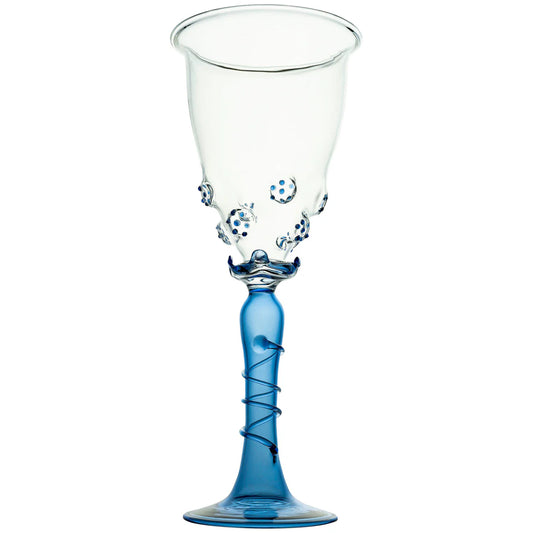 OPHELIA WINE GLASS BLUE