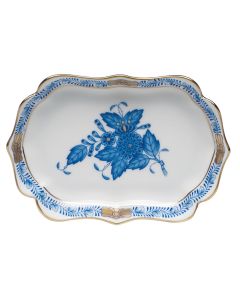 CH.BOUQ.BLUE SM.SCALLOP TRAY