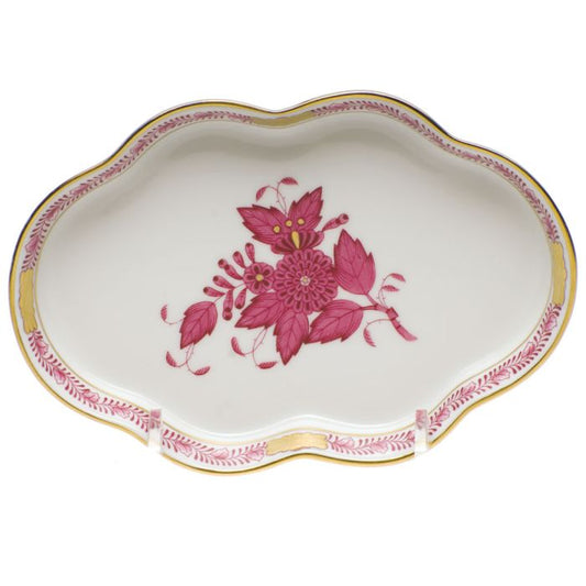 CHINESE BOUQUET RASP. SM.SCALLOP TRAY