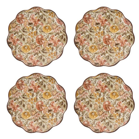 WILLA SET/4 COCKTAIL PLATES