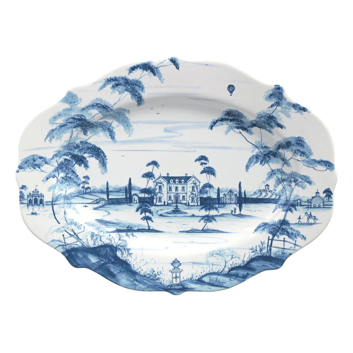 COUNTRY ESTATE BLUE 18" PLATTER