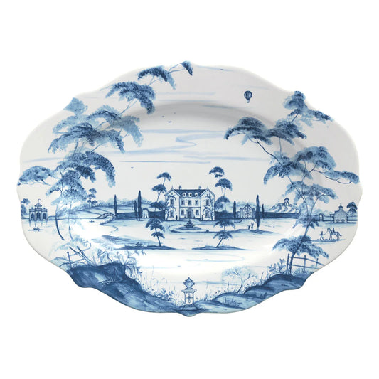 COUNTRY ESTATE BLUE 18" PLATTER