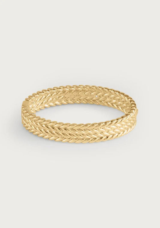 CHEVAL BRAID HINGED BANGLE-THICK