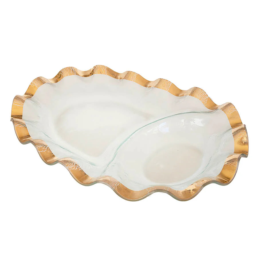 RUFFLE OVAL CHIP/DIP