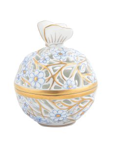 OPENWORK BALL W/BUTTEFLY BLUE