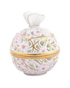 OPENWORK BALL W/BUTTERFLY PINK