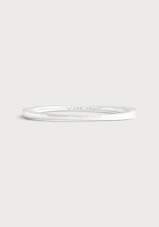 FARRIER THIN HINGED BANGLE-STERLING