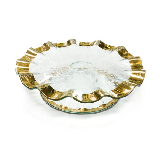 RUFFLE CAKE PLATE