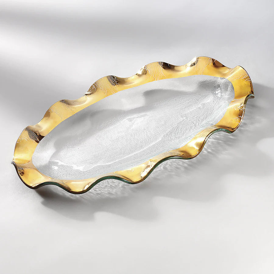 RUFFLE OVAL PLATTER G181